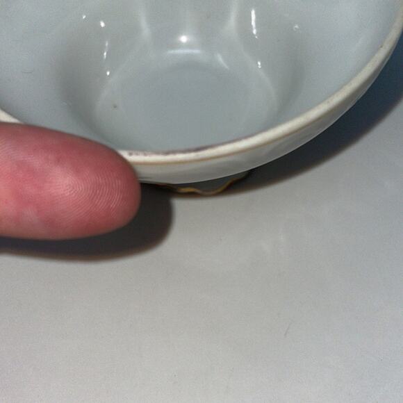 Vintage Purple Flowers Footed Teacup and Saucer Gold Trim Made in Japan - Picture 7 of 12